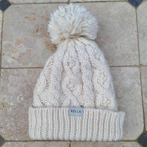 USED WOOL RELLA BABEL CUFFED POM BEANIE